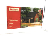 Auhagen 11408 HO/OO Gauge Small Warehouse with Garage Kit