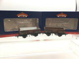 Bachmann 38-451 OO Gauge BR Steel Highbar Wagon x2 (1 RENUMBERED)