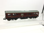 Graham Farish 374-875Z N Gauge LMS Maroon Inspection Saloon 45036