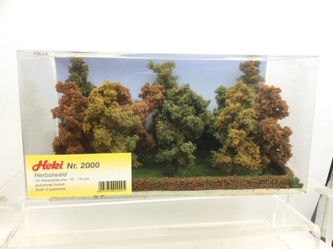 Heki 2000 HO/OO Gauge Set of 10 Autumn Forest Trees