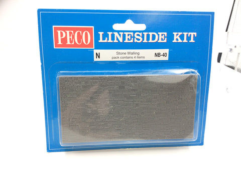 Peco NB-40 N Gauge Stone Walling Sheets (Pack 4)