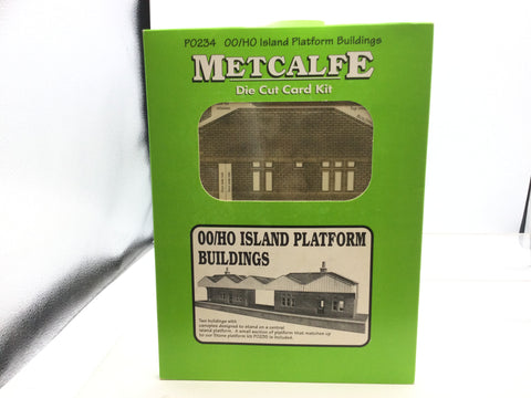 Metcalfe PO234 OO Gauge Stone Island Platform Buildings Card Kit