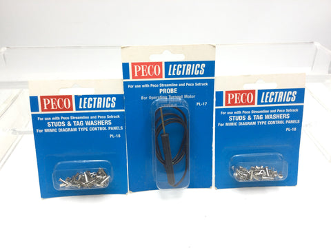 Peco PL-17 Probe and PL-18 Studs and Tag Washers(2)