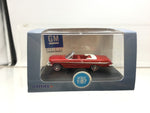 Oxford Diecast 87CI61002 1:87/HO Gauge Chevrolet Impala 1961 Convertible Roman Red/white