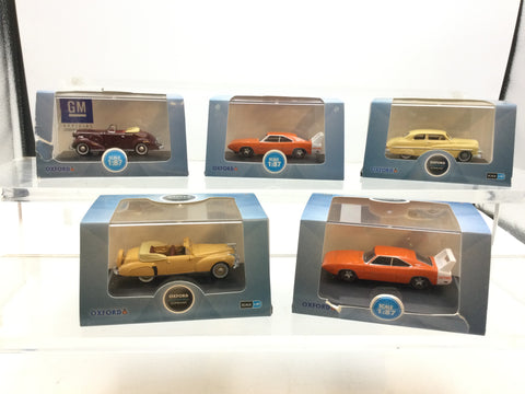 Job Lot of Oxford Diecast 1:87/HO Gauge US/American Cars (Lot 2) DAMAGED CASES