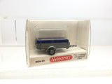 Wiking 005603 HO Gauge Car Trailer with Tarpaulin Cover