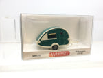 Wiking 009238 HO Gauge Caravan Green/White