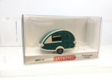 Wiking 009238 HO Gauge Caravan Green/White