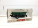 Wiking 009401 HO Gauge Trailer Mounted Rowing Boat