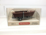 Wiking 009501 HO Gauge Trailer Mounted Motor Boat