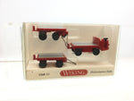 Wiking 116003 HO Gauge Electric cart with trailers (Still) - red