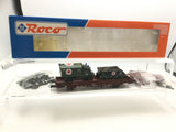 Roco 47754 HO Gauge Flat Wagon with KFOR Military Medical Vehicle Load