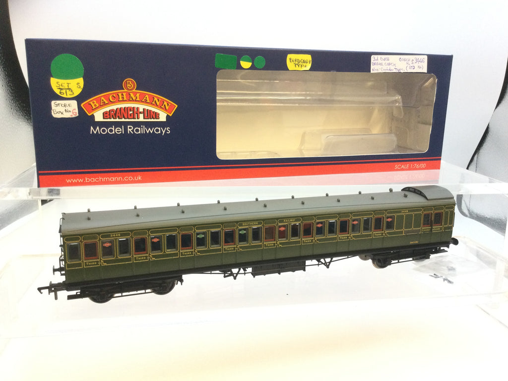 Bachmann 39-621 OO Gauge SE&CR Birdcage Brake Third Coach 3446