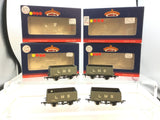 Bachmann 37-088 OO Gauge LMS 7 Plank Wagon x4 (RENUMBERED)