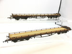 Oxford Rail 76CAR002B OO Gauge BR Carflat Wagon B745893 x2 Weathered