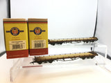 Oxford Rail 76CAR002B OO Gauge BR Carflat Wagon B745893 x2 Weathered