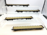 Oxford Rail 76CAR001B OO Gauge BR Carflat Wagon x4