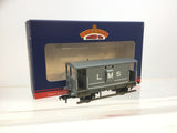 Bachmann 38-552 OO Gauge MR 20t Brake Van w Dockets LMS Grey