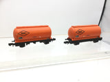 Graham Farish 373-005 N Gauge RMC PCA Cement Tank Wagon x2