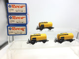 Roco 47065 HO Gauge NS Yellow Tank Wagon x3