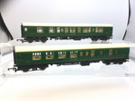 Triang/Hornby R622/R623 OO Gauge BR Green Mk 1 Coaches