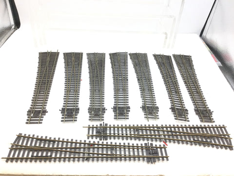 Job Lot of Peco OO Gauge Code 75 Finescale Large Radius Electrofrog Points