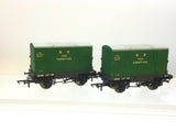 Hornby R6318 OO Gauge SR Conflat Wagon 39168 x2