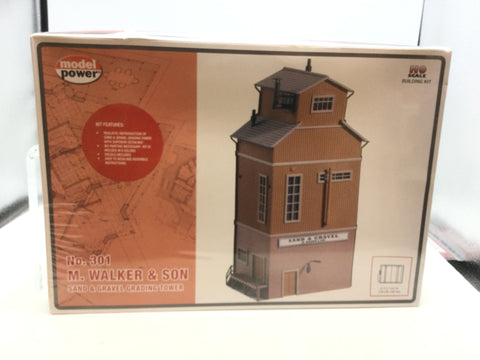 Model Power 301 HO Gauge M Walker & Son Sand & Gravel Grading Tower Plastic Kit