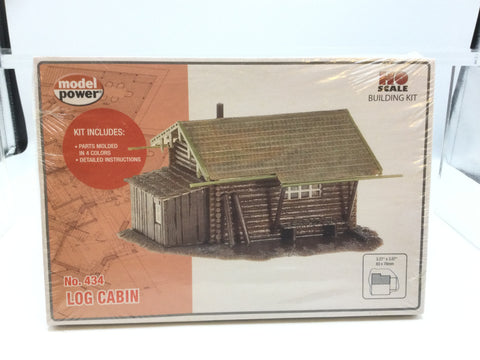 Model Power 434 HO Gauge Log Cabin Plastic Kit