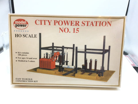 Model Power 416 HO Gauge City Power Station No 15 Plastic Kit