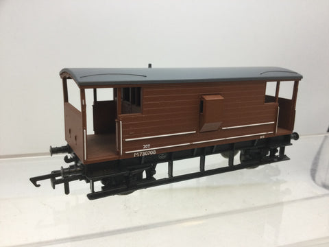 Hornby R6145 OO Gauge BR(LMS) 20t Brake Van M730708