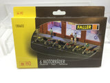 Faller 180603 HO/OO Gauge Motorcycles (6) Kit