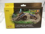 Faller 180336 HO/OO Gauge Historical Cannons (3) Kit I