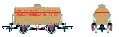 Oxford Rail 76TK2011 OO Gauge 12T Tank Wagon - Pratt's Perfection Spirit No.795