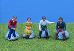 P&D Marsh PDZ03 OO Gauge Whitemetal Painted Sitting People