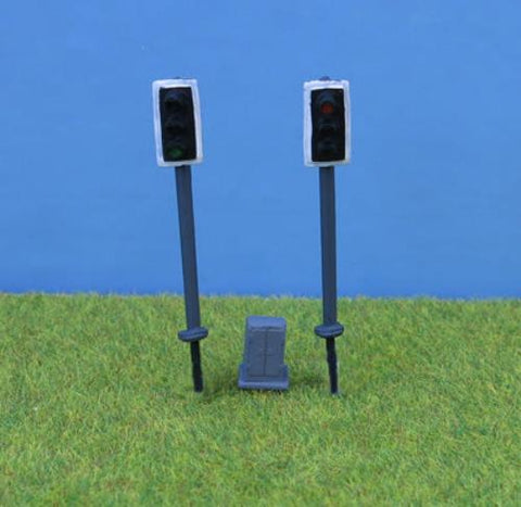 P&D Marsh PDZ45 OO Gauge Whitemetal Painted Modern Traffic Light Single