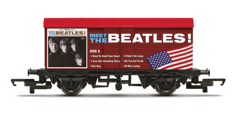 Hornby R60300 OO Gauge Meet The Beatles 'Please Please Me' US and UK Album Covers Wagon