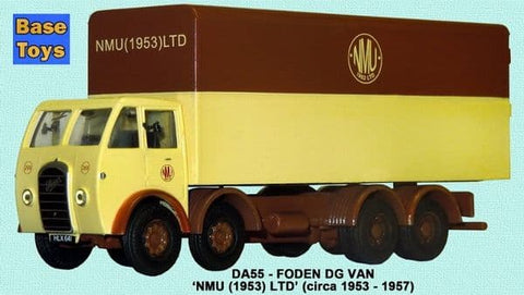 B-T Models DA55 1:76/OO Gauge Foden DG 4 Axle Boxvan Northern Motor Utilities