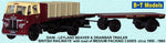 B-T Models DA56 1:76/OO Gauge Leyland Beaver Flatbed & Trailer British Railways