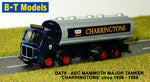 B-T Models DA79 1:76/OO Gauge AEC Mammoth Major 4 Axle Tanker Charringtons