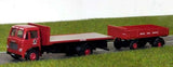 B-T Models DA99 1:76/OO Gauge Leyland Beaver 2 Axle Flatbed & Dropside Trailer BRS Oxford