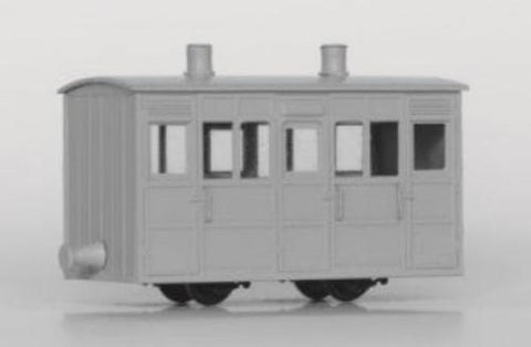 Dundas Models DM44 OO-9 Gauge Ffestiniog & Blaenau Rly 4 Wheel 1st/2nd Class Coach Kit