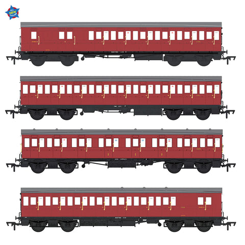 EFE Rail E86023 OO Gauge LBSCR 54ft 'Isle of Wight' 4-Coach Pack BR Crimson