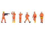 Faller 151851 HO/OO Gauge Tunnel Construction Workers (6) Figure Set