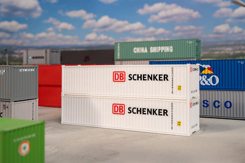 Faller 182153 HO Gauge 40' Container Kit Set (2) DB Schenker