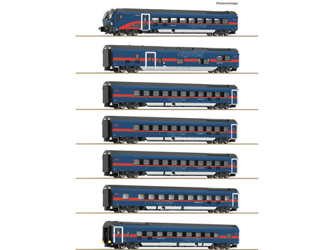 Fleischmann 6260065 N Gauge OBB Nightjet Coach Set (7)