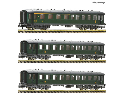 Fleischmann 6260067 N Gauge SNCF Abmyf/Bmyf 1st/2nd Class Coach Set (3) III