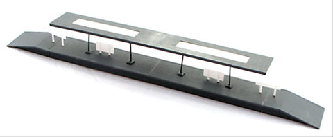 Gaugemaster GMKD10 N Gauge Island Platform w Flat Canopy Plastic Kit