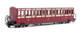 Peco GR-602A OO-9 Gauge FR Short "Bowsider" Bogie Coach-Red & Cream No 17