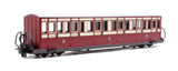 Peco GR-622A OO-9 Gauge FR Long "Bowsider" Bogie Coach-Red & Cream No 19